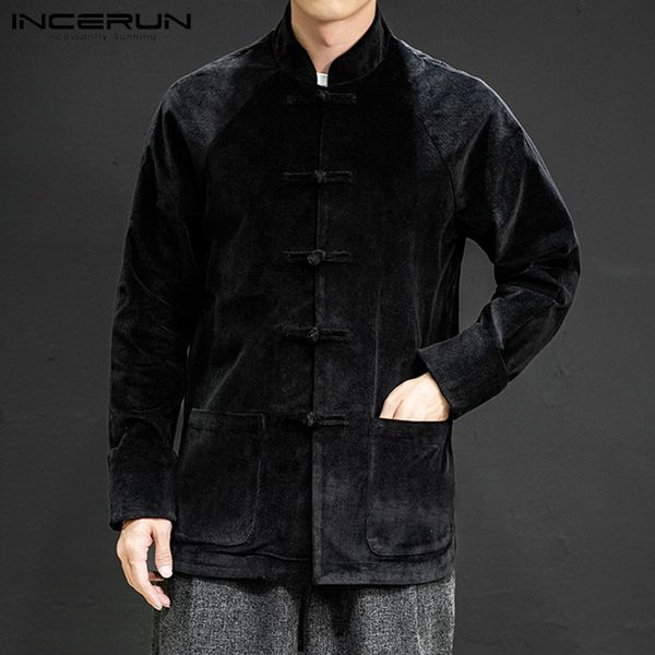 incerun autumn casual men solid color long sleeve corduroy shirt jackets retro joker buckle comfort mens blouse chinese costume, White;black
incerun autumn casual men solid color long sleeve corduroy shirt jackets retro joker buckle comfort mens blouse chinese costume, White;black