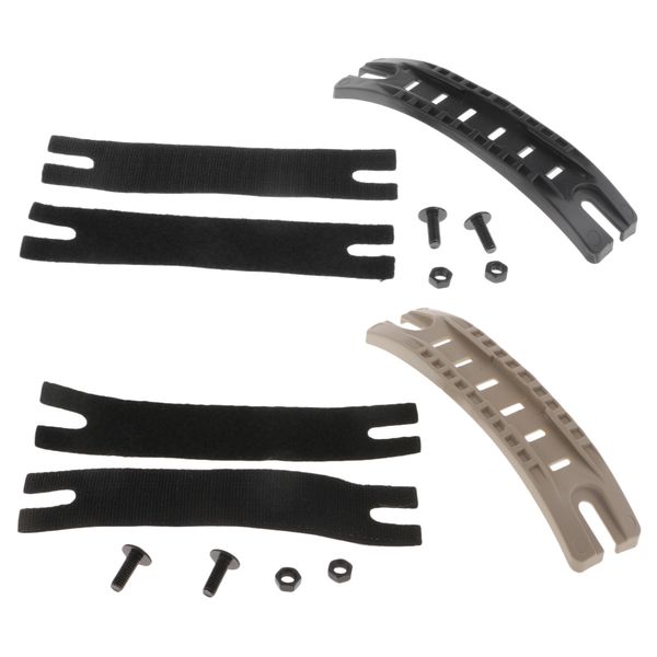 2pcs sturdy fast arc helmet side rail guide kit with screws hook & loops for hunting paintball, Black
2pcs sturdy fast arc helmet side rail guide kit with screws hook & loops for hunting paintball, Black