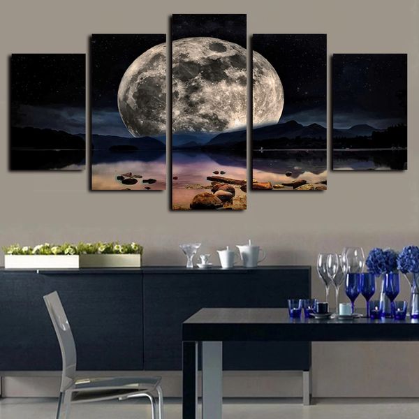 5 piece canvas wall art oil paintings giclee art print moon night nature landscape modern pictures poster artwork
5 piece canvas wall art oil paintings giclee art print moon night nature landscape modern pictures poster artwork