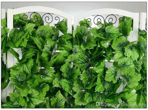 2.4m four style artificial green grape vines large leafs winding vine green leaf ivy flower rattan for home decor bar restaurant decorations
2.4m four style artificial green grape vines large leafs winding vine green leaf ivy flower rattan for home decor bar restaurant decorations