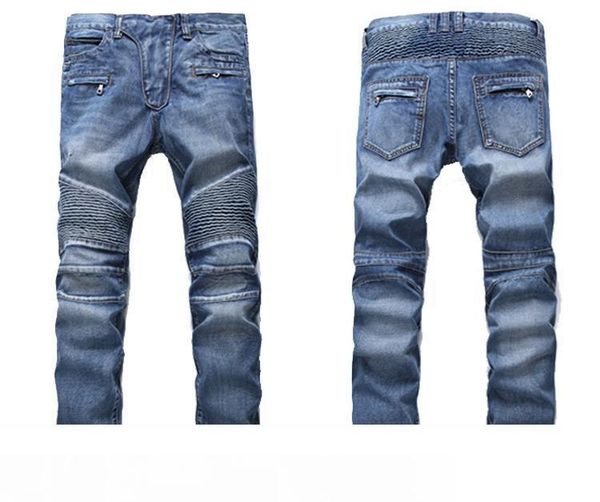 высококачественные мужские проблемные рваные джинсы модный дизайнер прямые мотоциклетные байкерские джинсы причинно-следственные джинсовые б, Blue
высококачественные мужские проблемные рваные джинсы модный дизайнер прямые мотоциклетные байкерские джинсы причинно-следственные джинсовые б, Blue