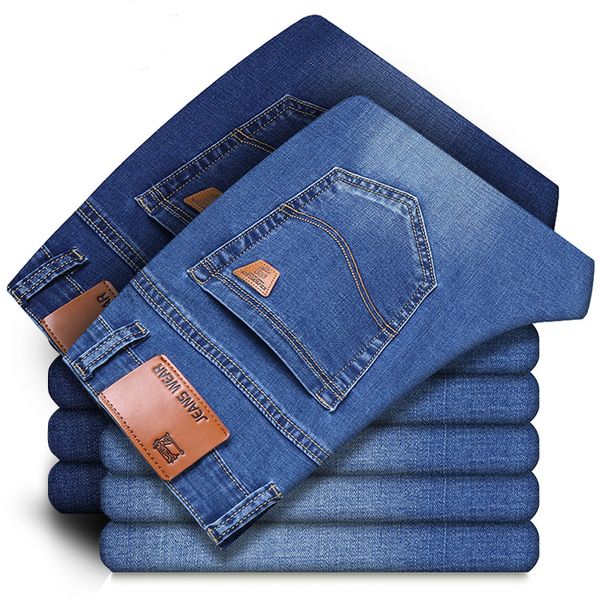 2019 new spring summer cotton jeans men denim trousers male soft mens pants large big size 40, Blue
2019 new spring summer cotton jeans men denim trousers male soft mens pants large big size 40, Blue