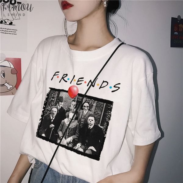 penny wise michael myers jason horror character halloween friend tv show print t shirt women plus size casual clown terror, White
penny wise michael myers jason horror character halloween friend tv show print t shirt women plus size casual clown terror, White
