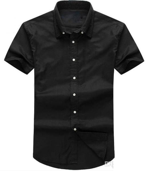 summer 2019 oxford designer men's short sleeved dress shirts men casual polo small horse shirts fashion usa brand rl social solid shirt, White;black
summer 2019 oxford designer men's short sleeved dress shirts men casual polo small horse shirts fashion usa brand rl social solid shirt, White;black