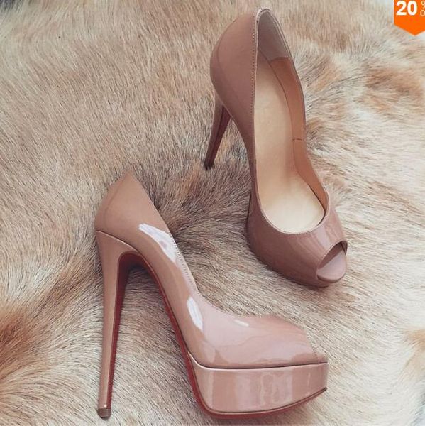 women wedding shoes red bottoms peep-toe patent leather red bottom high heels 14cm shoes woman waterproof heels dress pumps us size 34-45, Black
women wedding shoes red bottoms peep-toe patent leather red bottom high heels 14cm shoes woman waterproof heels dress pumps us size 34-45, Black