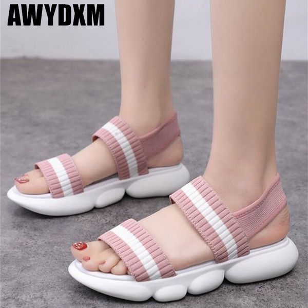 2020 new women's sandals summer fashion stripe flats platform casual shoes lady outdoor comfort beach sandals woman mujer a133, Black
2020 new women's sandals summer fashion stripe flats platform casual shoes lady outdoor comfort beach sandals woman mujer a133, Black