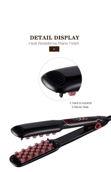 fluffy hair straightener hair volumizing iron flat iron digital flat iron with lcd display electric fluffy styling hair lifter, Black
fluffy hair straightener hair volumizing iron flat iron digital flat iron with lcd display electric fluffy styling hair lifter, Black