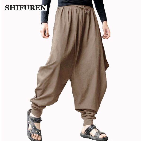 shifuren causal men cotton pants loose fit elastic waist drawstring male joggers sweatpants trousers full length plus size s-5xl, Black
shifuren causal men cotton pants loose fit elastic waist drawstring male joggers sweatpants trousers full length plus size s-5xl, Black