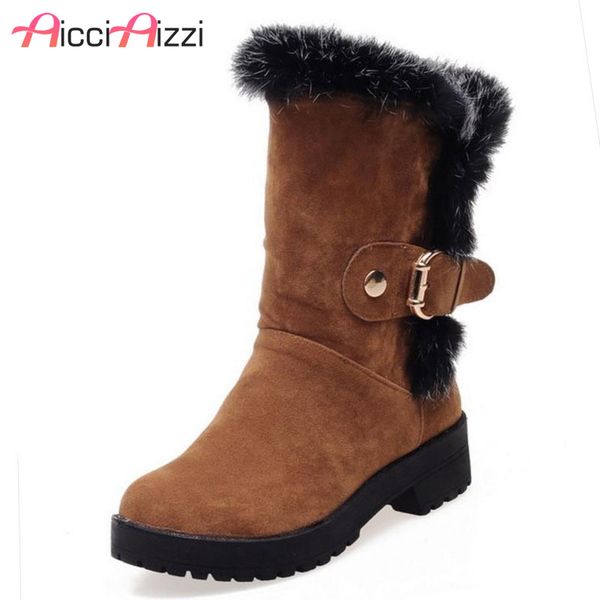 aicciaizzi size 34-43 women high heel boots thick fur half short boots for cold winter shoes warm snow botas for women footwears, Black
aicciaizzi size 34-43 women high heel boots thick fur half short boots for cold winter shoes warm snow botas for women footwears, Black