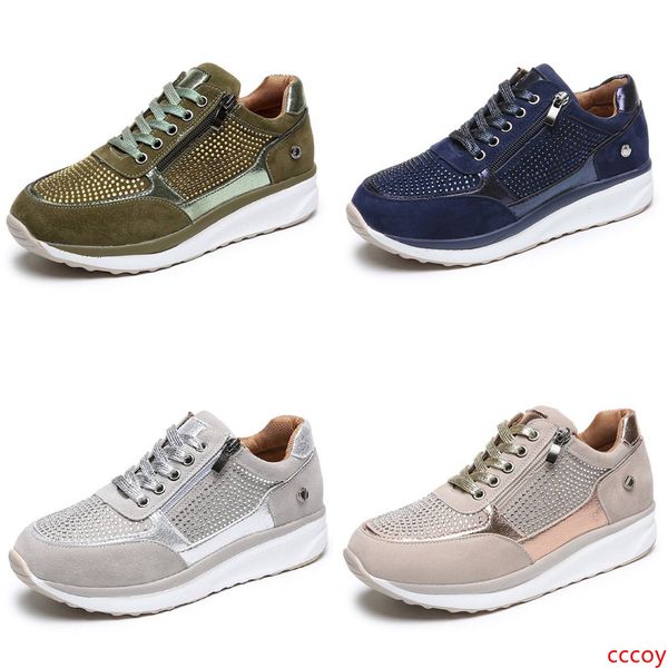 good quality women runners shoes leather platform sneaker side zipper crystal trainers fashion tennis shoes eu35-43
good quality women runners shoes leather platform sneaker side zipper crystal trainers fashion tennis shoes eu35-43