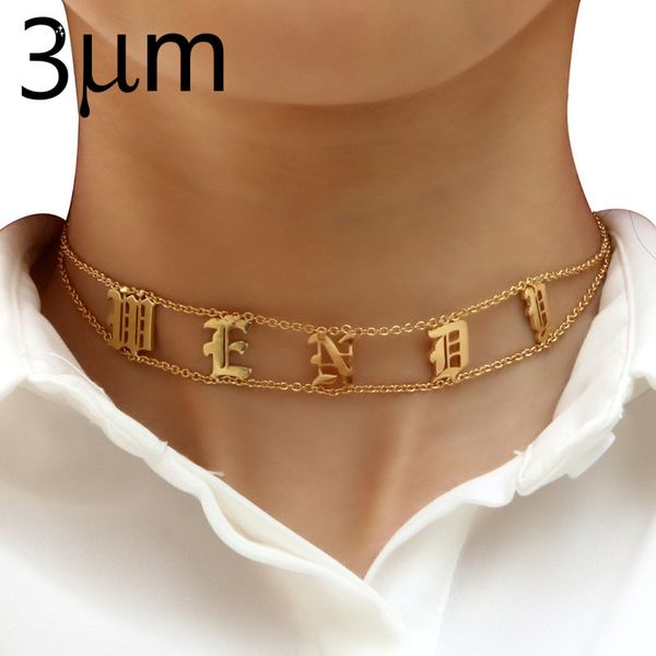 3umeter choker personalized name old english plate necklace gothic choker dainity chic jewelry fascinating necklace for etsy j190711, Silver
3umeter choker personalized name old english plate necklace gothic choker dainity chic jewelry fascinating necklace for etsy j190711, Silver