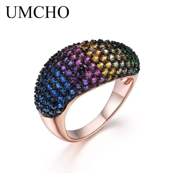 umcho created colorful gemstone ring solid 925 sterling silver rings for women cocktail party gift fine jewelry, Golden;silver
umcho created colorful gemstone ring solid 925 sterling silver rings for women cocktail party gift fine jewelry, Golden;silver