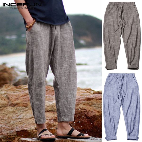 incerun sweatpant straight men pants fashion trousers baggy loose solid drawstring waist ankle cuff pantalon joggers male pant, Black
incerun sweatpant straight men pants fashion trousers baggy loose solid drawstring waist ankle cuff pantalon joggers male pant, Black