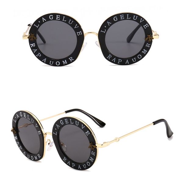 english letters little bee round sunglasses 2020 men women brand glasses 1828 designer fashion male female ing, White;black
english letters little bee round sunglasses 2020 men women brand glasses 1828 designer fashion male female ing, White;black