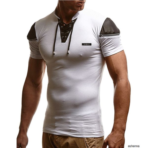 mens designer men li collar spell color slim fit short sleeve male leisure t shirtzbwmp1um, White;black
mens designer men li collar spell color slim fit short sleeve male leisure t shirtzbwmp1um, White;black