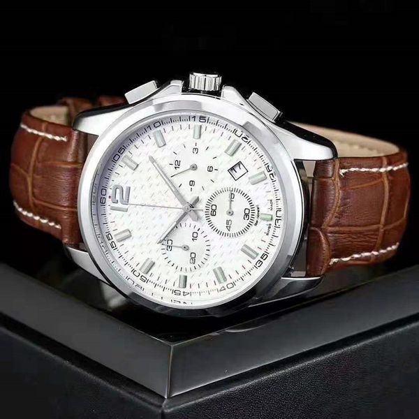 2021 new brand six stitches series watch small needle work luxury fashion mens watches men's wristwatch with leather band, Slivery;brown
2021 new brand six stitches series watch small needle work luxury fashion mens watches men's wristwatch with leather band, Slivery;brown