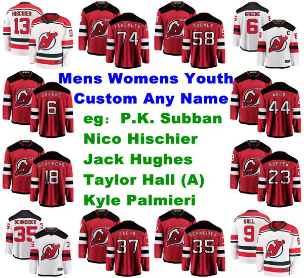 mens customize new jersey devils jerseys p.k. subban jersey kyle palmieri nico hischier jack hughes taylor hall ice hockey jerseys stitched, Black;red
mens customize new jersey devils jerseys p.k. subban jersey kyle palmieri nico hischier jack hughes taylor hall ice hockey jerseys stitched, Black;red