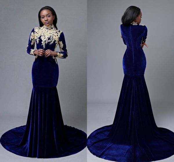 2019 velvet mermaid prom dresses evening gowns long sleeve champagne applique high neck dresses evening wear formal dress custom made, Black;red
2019 velvet mermaid prom dresses evening gowns long sleeve champagne applique high neck dresses evening wear formal dress custom made, Black;red