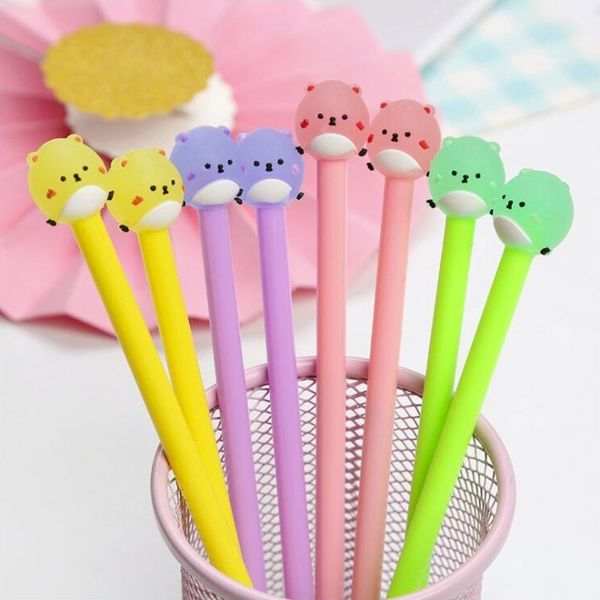 4pcs cartoon jelly color bear gel pen diy office stationery and school supplies smooth writing black ink pen 0.5mm
4pcs cartoon jelly color bear gel pen diy office stationery and school supplies smooth writing black ink pen 0.5mm