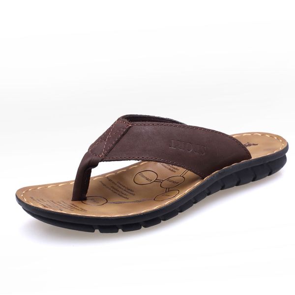 summer flip flops men slippers comfortable men beach sandals leather shoes for anti-skid outdoor male slippers, Black
summer flip flops men slippers comfortable men beach sandals leather shoes for anti-skid outdoor male slippers, Black