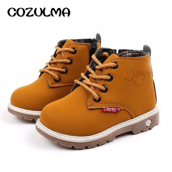cozulma autumn winter toddler kids sneakers girls boys martin boots girls leather sneakers lace-up child shoes for boys girls y200103, Black;red
cozulma autumn winter toddler kids sneakers girls boys martin boots girls leather sneakers lace-up child shoes for boys girls y200103, Black;red