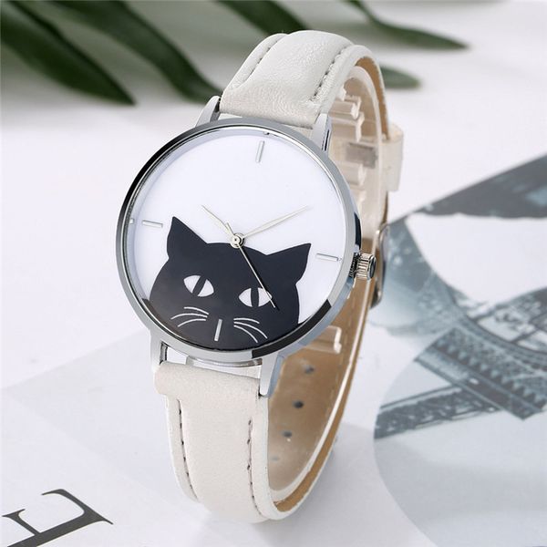 

gaiety women watch fashion leather band analog quartz round wristwatch woman watches montres femmes 2019 kadn saat, Slivery;brown