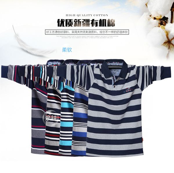 men's long sleeved polo shirt big size striped stand collar cotton polo shirts casual mens lapel shirt embroidered tees 5xl, White;black
men's long sleeved polo shirt big size striped stand collar cotton polo shirts casual mens lapel shirt embroidered tees 5xl, White;black