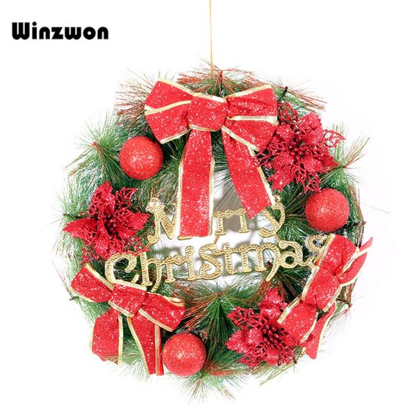 30/40cm christmas wreath decorations flower garland christmas wreaths on the door hanging ball cone ornaments window decoration
30/40cm christmas wreath decorations flower garland christmas wreaths on the door hanging ball cone ornaments window decoration