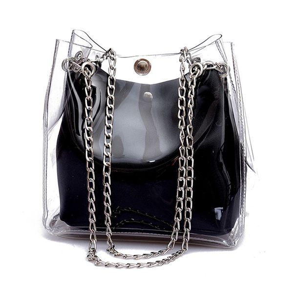 women small bucket bags plastic transparent totes composite chain bag female mini jelly handbags
women small bucket bags plastic transparent totes composite chain bag female mini jelly handbags