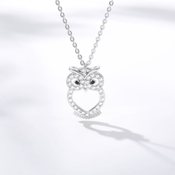 2019 new zircon pendants owl necklace for women crystal heart gold sliver color long necklaces fashion jewelry christmas gift, Silver
2019 new zircon pendants owl necklace for women crystal heart gold sliver color long necklaces fashion jewelry christmas gift, Silver