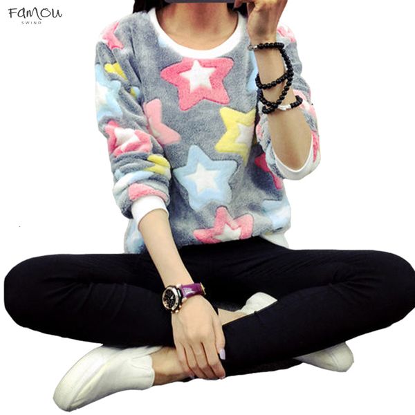 Regular Autumn Winter Harajuku Sweatshirt Pullover Sweatshirts Long Sleeve Moletom Feminino Flannel Printing Womens Stars Drop Shipping
Regular Autumn Winter Harajuku Sweatshirt Pullover Sweatshirts Long Sleeve Moletom Feminino Flannel Printing Womens Stars Drop Shipping