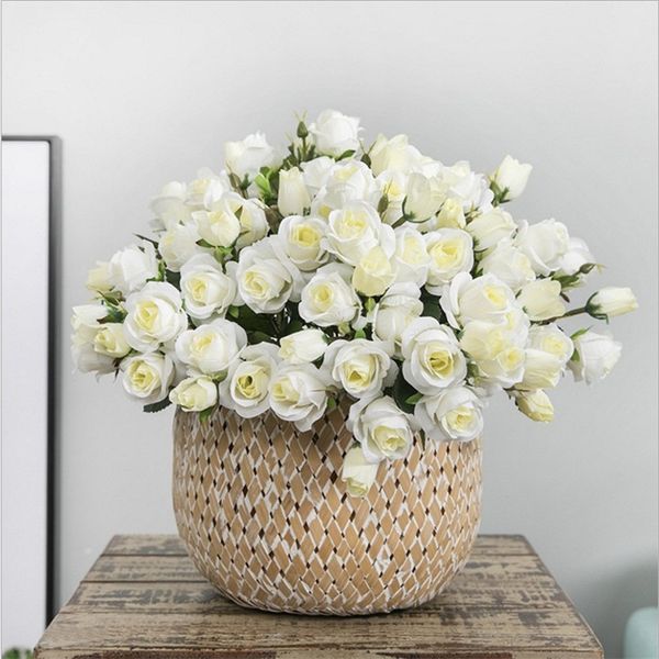 decorative flowers & wreaths 15 heads artificial silk rose flower bouquet for home living room arrange table wedding decoration party access
decorative flowers & wreaths 15 heads artificial silk rose flower bouquet for home living room arrange table wedding decoration party access