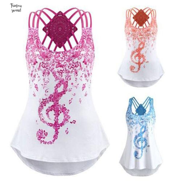 hoge kwaliteit dames strappy mouwloos vest muzieknoten print bandages letter zomer voor vrouwen ap26, White
hoge kwaliteit dames strappy mouwloos vest muzieknoten print bandages letter zomer voor vrouwen ap26, White