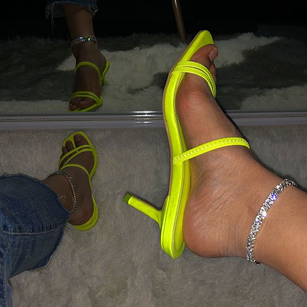 women slip on thin heel slippers candy color ladies high heels sandals female fashion square toe concise casual shoes 2020, Black
women slip on thin heel slippers candy color ladies high heels sandals female fashion square toe concise casual shoes 2020, Black