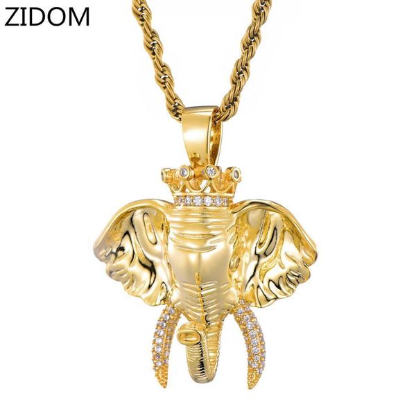 men hip hop iced out bling elephant of crown pendant necklaces aaa cz stone hiphop necklace fashion jewelry gifts drop shipping, Silver
men hip hop iced out bling elephant of crown pendant necklaces aaa cz stone hiphop necklace fashion jewelry gifts drop shipping, Silver