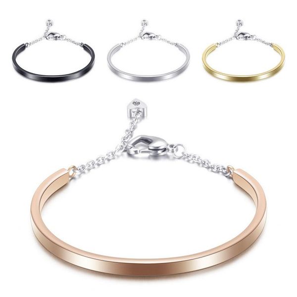 bracelets bangles jewelry brief elegant fashion women grade quality 18k gold plated stainless steel charm bracelets, Golden;silver
bracelets bangles jewelry brief elegant fashion women grade quality 18k gold plated stainless steel charm bracelets, Golden;silver