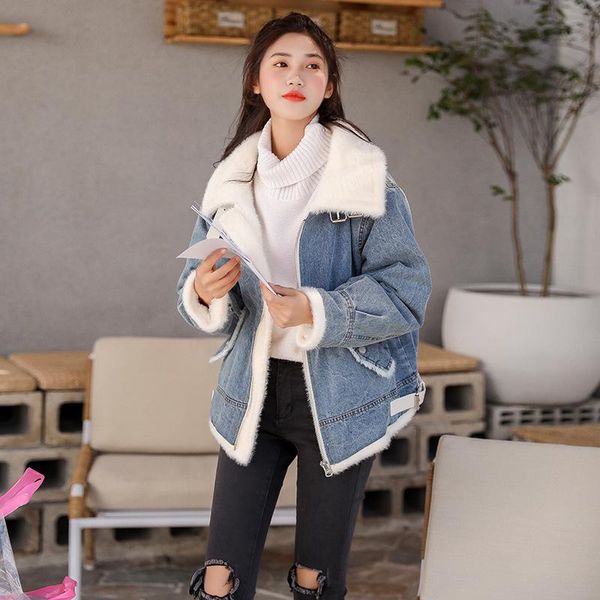 winter clothing plus velvet thick warm loose short denim coat motorcycle jacket maternity clothings outerwear, White
winter clothing plus velvet thick warm loose short denim coat motorcycle jacket maternity clothings outerwear, White