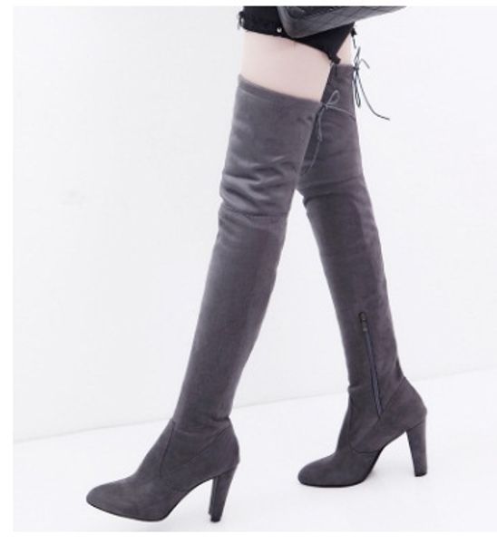 2019women boot faux suede women over the knee boots lace up high heels shoes woman female slim thigh high boots botas 35-43, Black
2019women boot faux suede women over the knee boots lace up high heels shoes woman female slim thigh high boots botas 35-43, Black