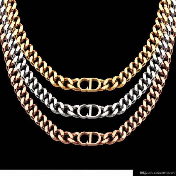 luxury designer jewelry women necklaces rose gold thick chains necklaces with cd stainless steel bracelet and necklace suit fashion link, Silver
luxury designer jewelry women necklaces rose gold thick chains necklaces with cd stainless steel bracelet and necklace suit fashion link, Silver
