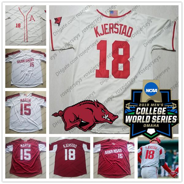 Arkansas #4 Trevor Ezell 7 Jack Kenley 10 Matt Goodheart 22 Curtis Washington Jr. 2019 CWS Baseball Red White Cream Gray Jersey
Arkansas #4 Trevor Ezell 7 Jack Kenley 10 Matt Goodheart 22 Curtis Washington Jr. 2019 CWS Baseball Red White Cream Gray Jersey
