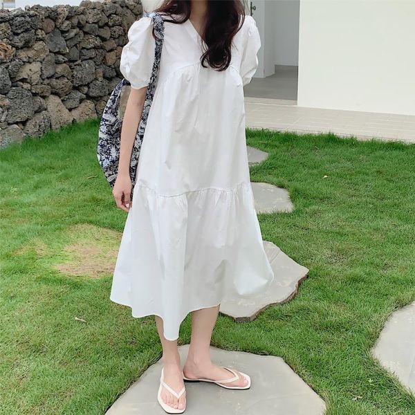 casual dresses retro simple solid color women's dress 2021 summer fashion v-neck french elegant temperament contrast women, Black;gray
casual dresses retro simple solid color women's dress 2021 summer fashion v-neck french elegant temperament contrast women, Black;gray