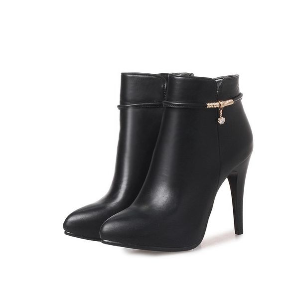 women's shoes boots fine with high with short boots zipper woman boots small shoes, Black
women's shoes boots fine with high with short boots zipper woman boots small shoes, Black