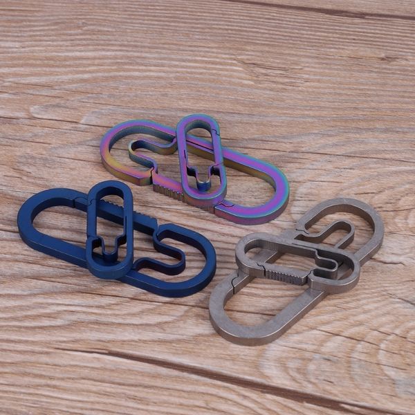 edc outdoor camping carabiner titanium alloy keychain hanging buckle snap hooks rock protection
edc outdoor camping carabiner titanium alloy keychain hanging buckle snap hooks rock protection
