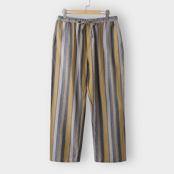 men's pants vogue striped print men fashion tide autumn summer cotton soft casual outdoors trouser long, Black
men's pants vogue striped print men fashion tide autumn summer cotton soft casual outdoors trouser long, Black