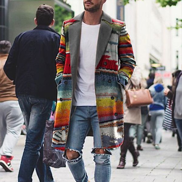 men's coat printed fashion new jackets casual warm lapel print trench coat long sleeve windbreaker male jacket, Black;brown
men's coat printed fashion new jackets casual warm lapel print trench coat long sleeve windbreaker male jacket, Black;brown