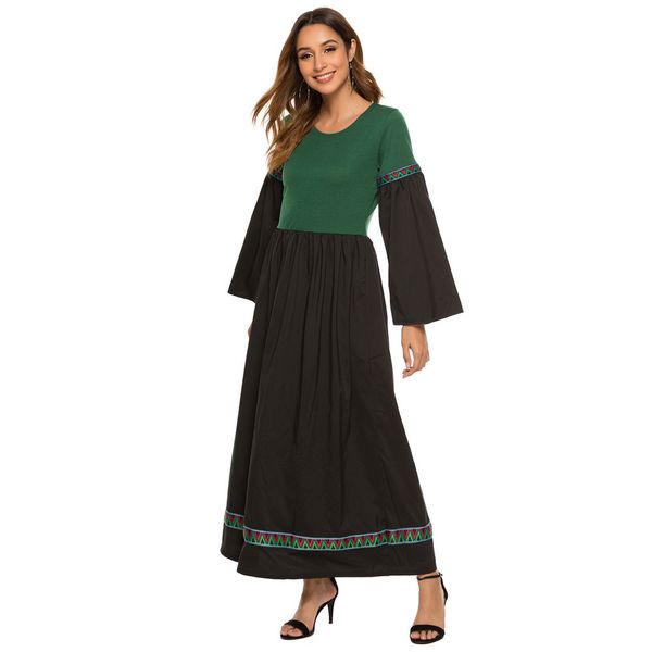 womens designer long sleeve stitching dresshu1t, Black;gray
womens designer long sleeve stitching dresshu1t, Black;gray