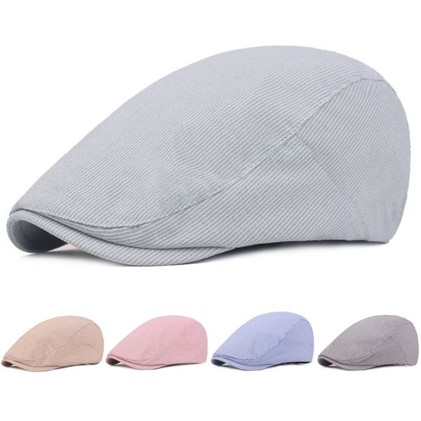 men's striped berets hats casual thin visor hat summer newsboy classic cap hatcs0383, Blue;gray
men's striped berets hats casual thin visor hat summer newsboy classic cap hatcs0383, Blue;gray