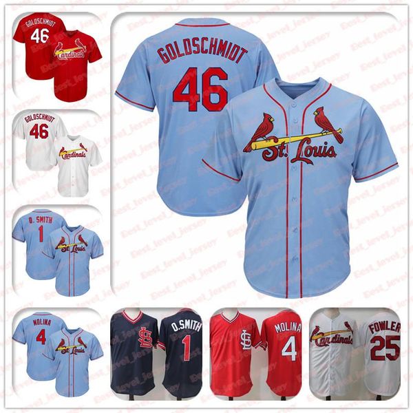 46 Paul Goldschmidt 25 Dexter Fowler Jersey 1 Ozzie Smith Jersey 4 Molina St Louis jersey Cardinals
46 Paul Goldschmidt 25 Dexter Fowler Jersey 1 Ozzie Smith Jersey 4 Molina St Louis jersey Cardinals