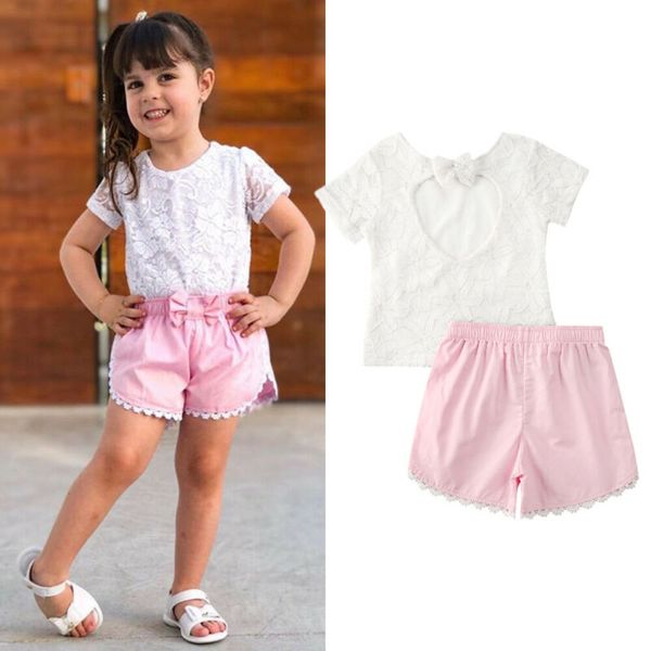 2020 kids baby girl clothes summer sets lace floral backless t-shirt bow shorts 2pcs outfits children girl clothes 1-6y, White
2020 kids baby girl clothes summer sets lace floral backless t-shirt bow shorts 2pcs outfits children girl clothes 1-6y, White