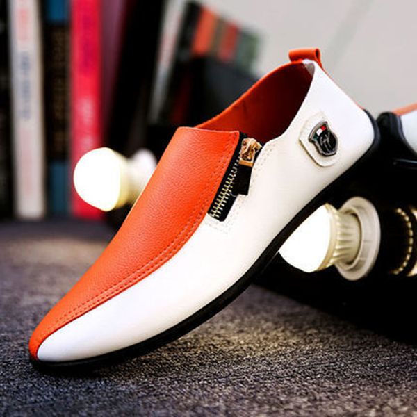 youth fashion england peas shoes men's shoes korean version of the personality tide casual stitching two-color Â, Black;red
youth fashion england peas shoes men's shoes korean version of the personality tide casual stitching two-color Â, Black;red